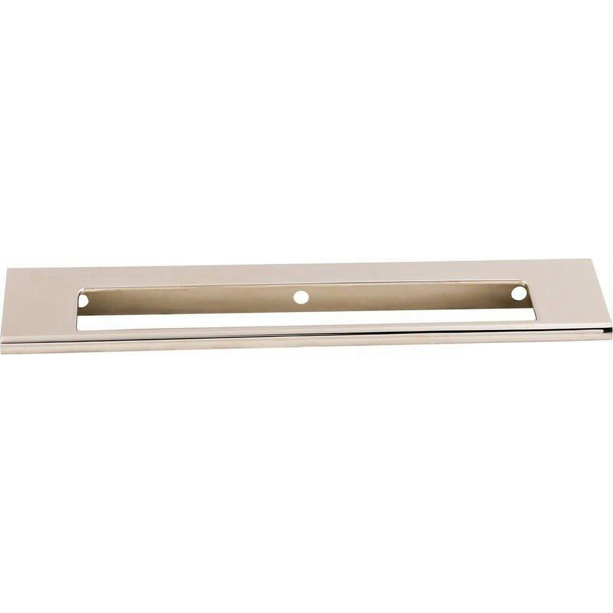 Top Knobs TK522PN TK522 Europa Cut Out 6" Center to Center Finger Pull Polished Nickel