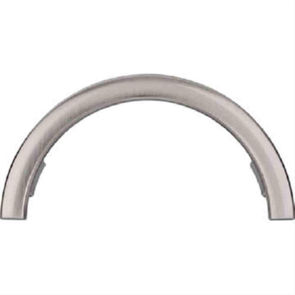 Top Knobs TK53BSN TK53 Half Circle Open Cabinet Pull 3-1/2" Center to Center Brushed Satin Nickel