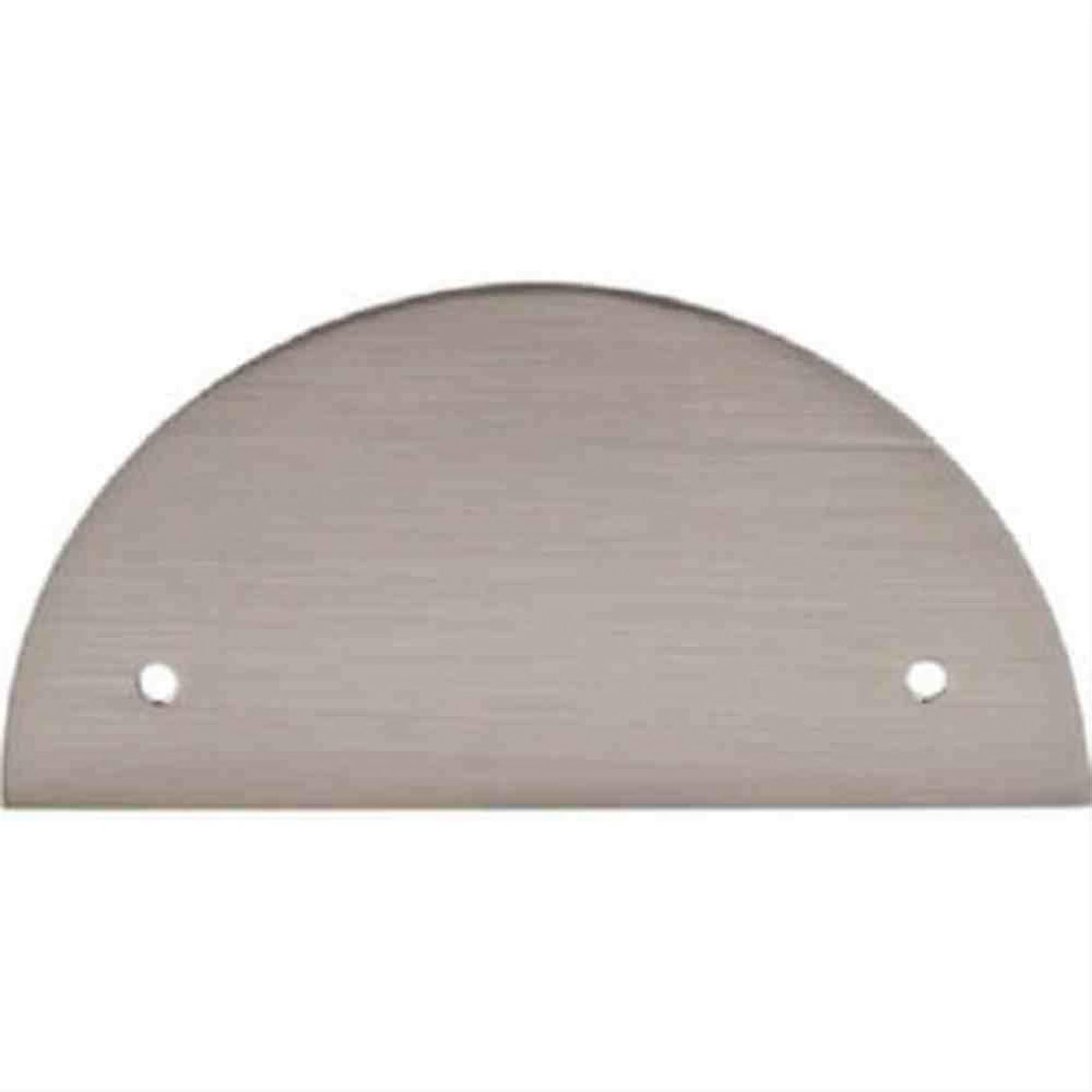 Top Knobs TK54BSN TK54 Half Circle Back Plate 3-1/2" Center to Center Brushed Satin Nickel