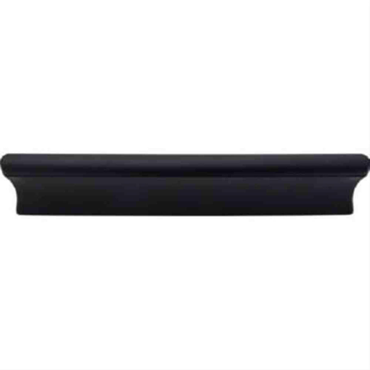 Top Knobs TK554BLK TK554 Glacier Cabinet Pull 5" Center to Center Flat Black