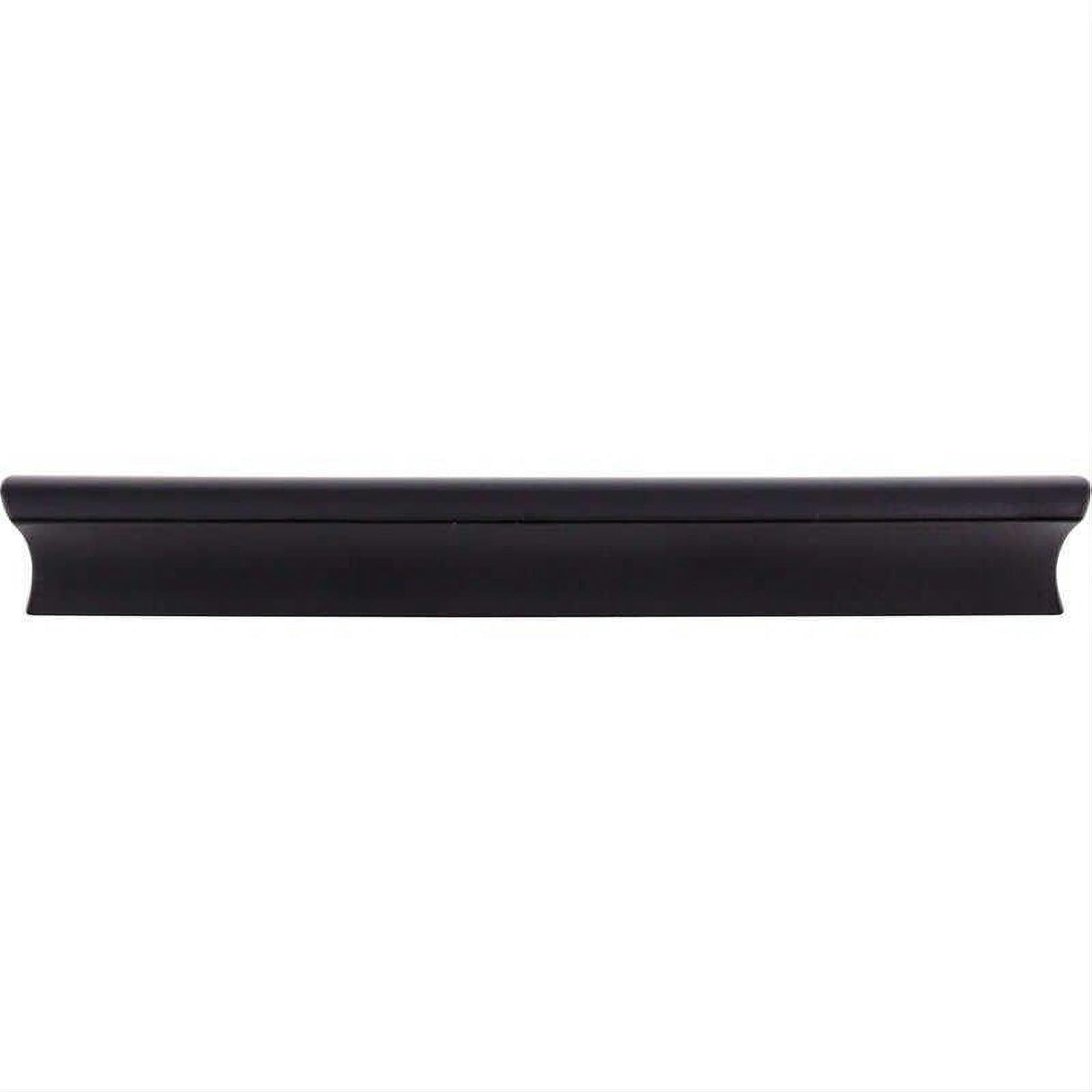Top Knobs TK555BLK TK555 Glacier 6" Center to Center Finger Pull Flat Black