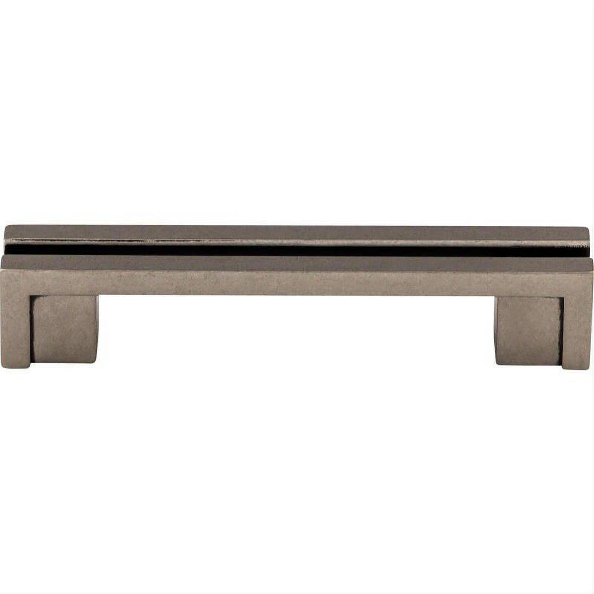 Top Knobs TK55PTA TK55 Flat Rail 3 1/2" Center to Center Bar Pull Pewter Antique