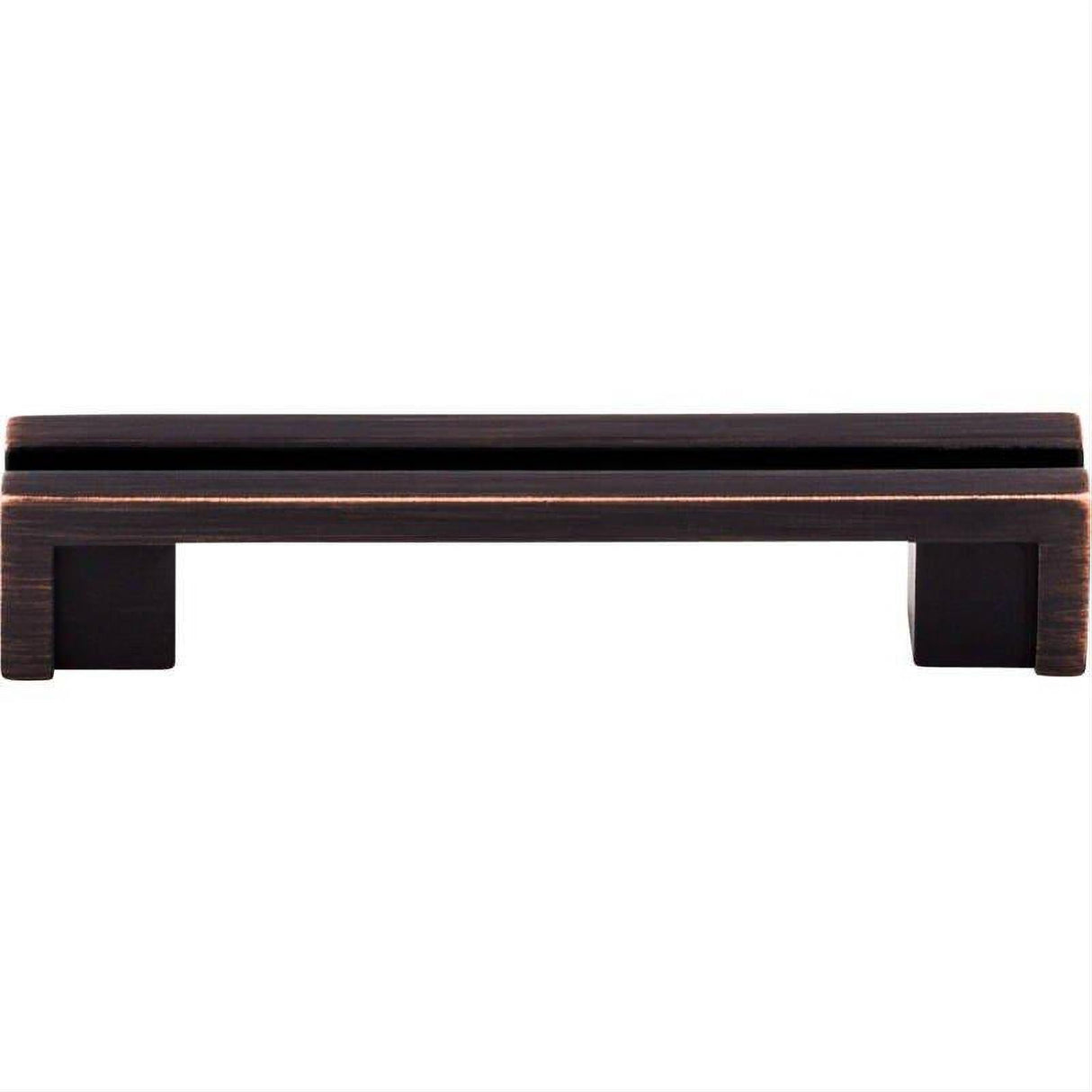 Top Knobs TK55TB TK55 Flat Rail 3 1/2" Center to Center Bar Pull Tuscan Bronze