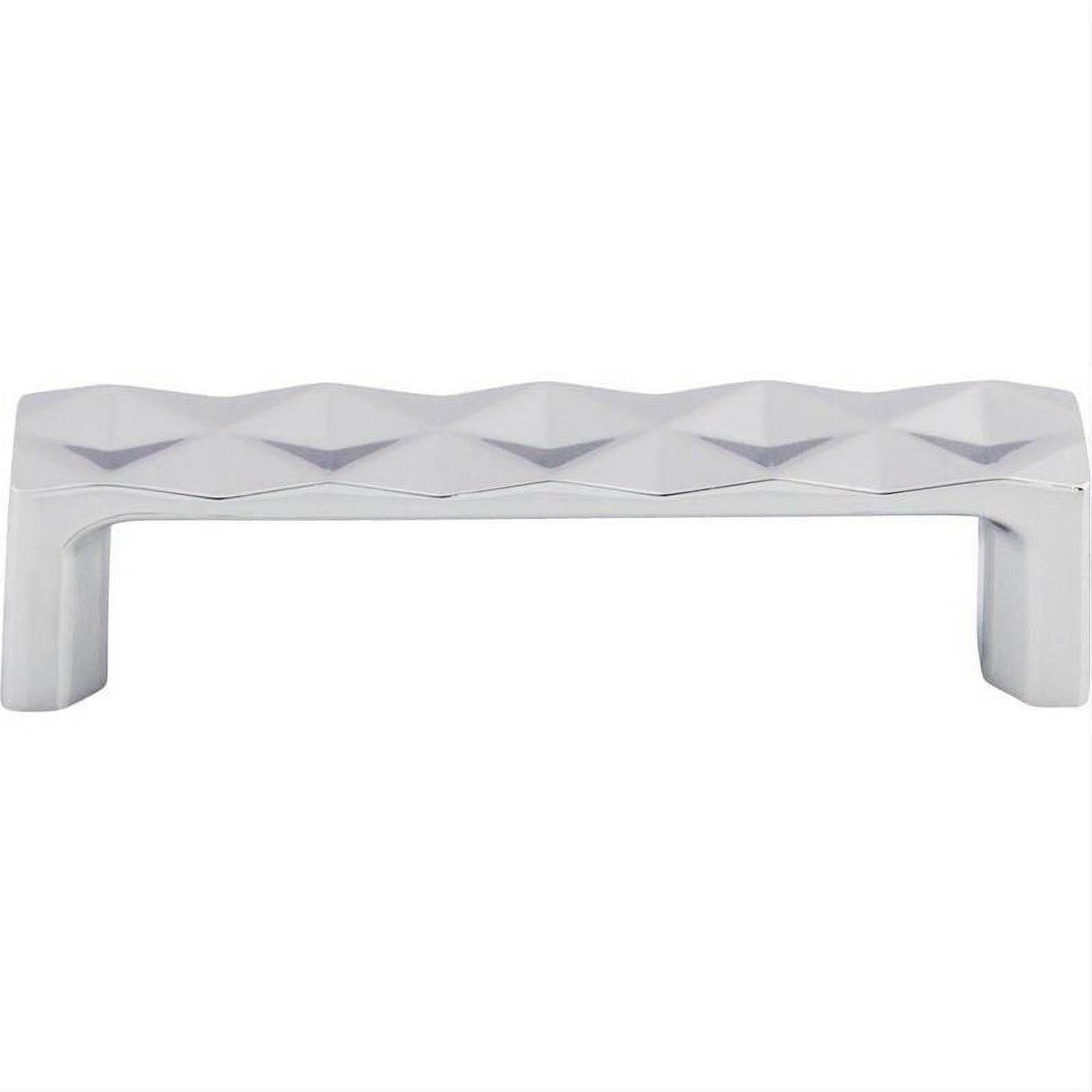Top Knobs TK561PC TK561 Quilted 3 3/4" Center to Center Bar Pull Polished Chrome