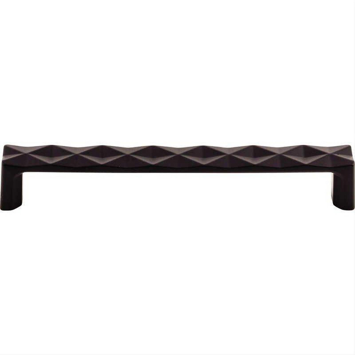 Top Knobs TK563BLK TK563 Quilted 6 5/16" Center to Center Bar Pull Flat Black