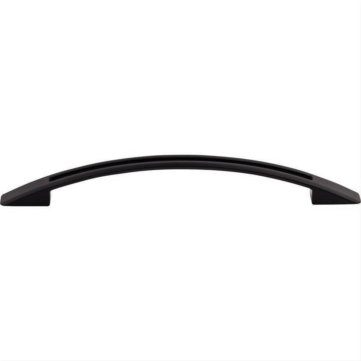 Top Knobs TK620BLK TK620 Tango Cut Out 6 5/16" Center to Center Arched Cabinet Pull Flat Black