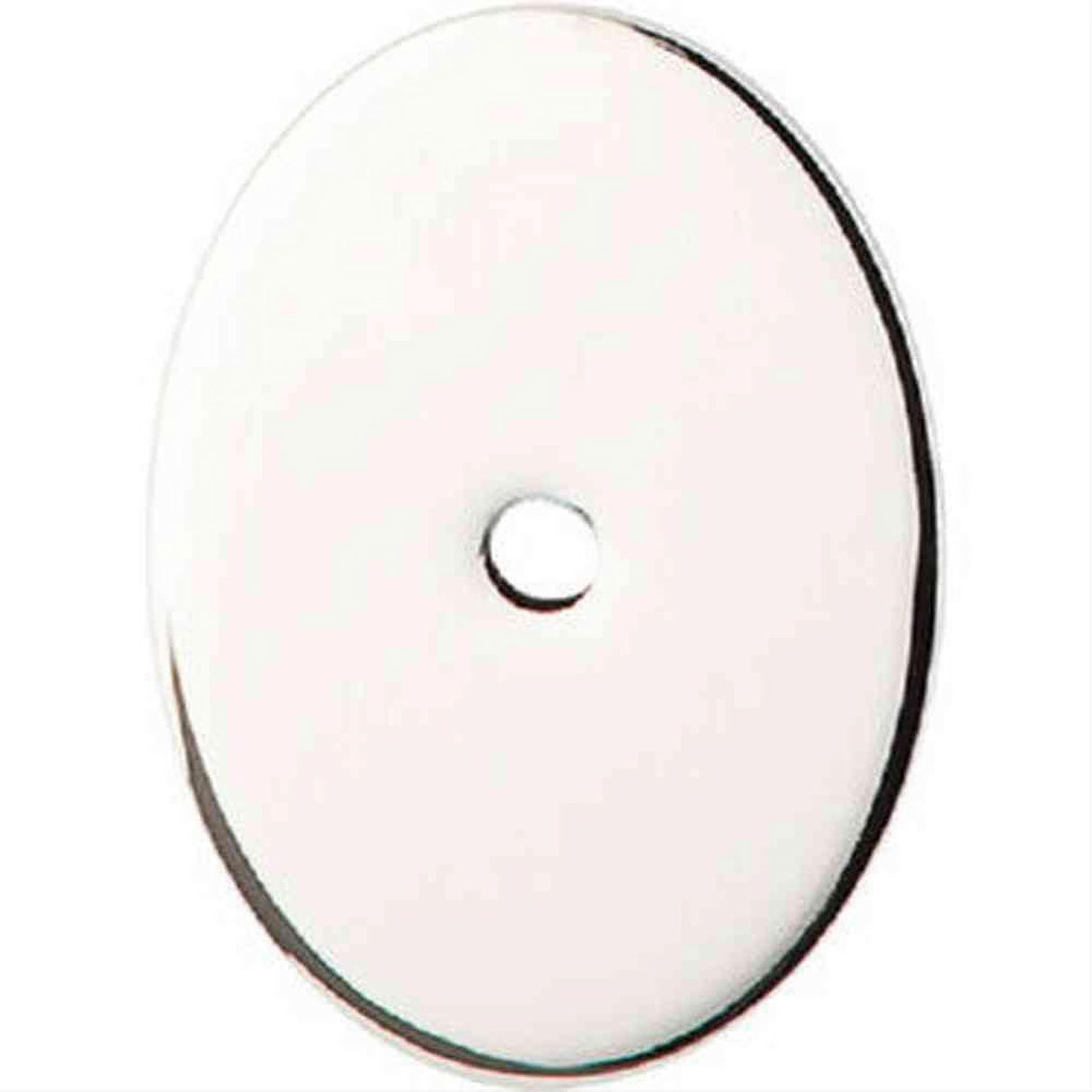 Top Knobs TK62PN TK62 Oval Large Backplate 1-3/4" Polished Nickel