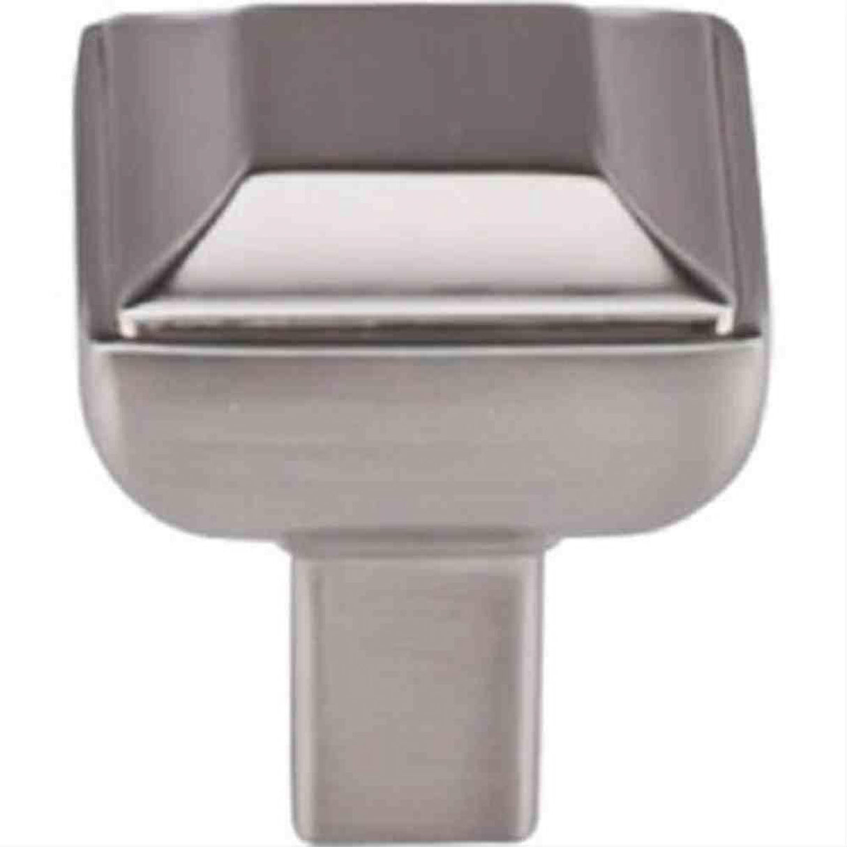 Top Knobs TK670BSN TK670 Podium Square 1" Cabinet Knob Brushed Satin Nickel