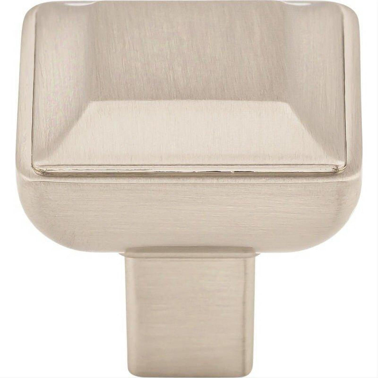 Top Knobs TK671BSN TK671 Podium 1 1/8" Length Square Cabinet Knob Brushed Satin Nickel