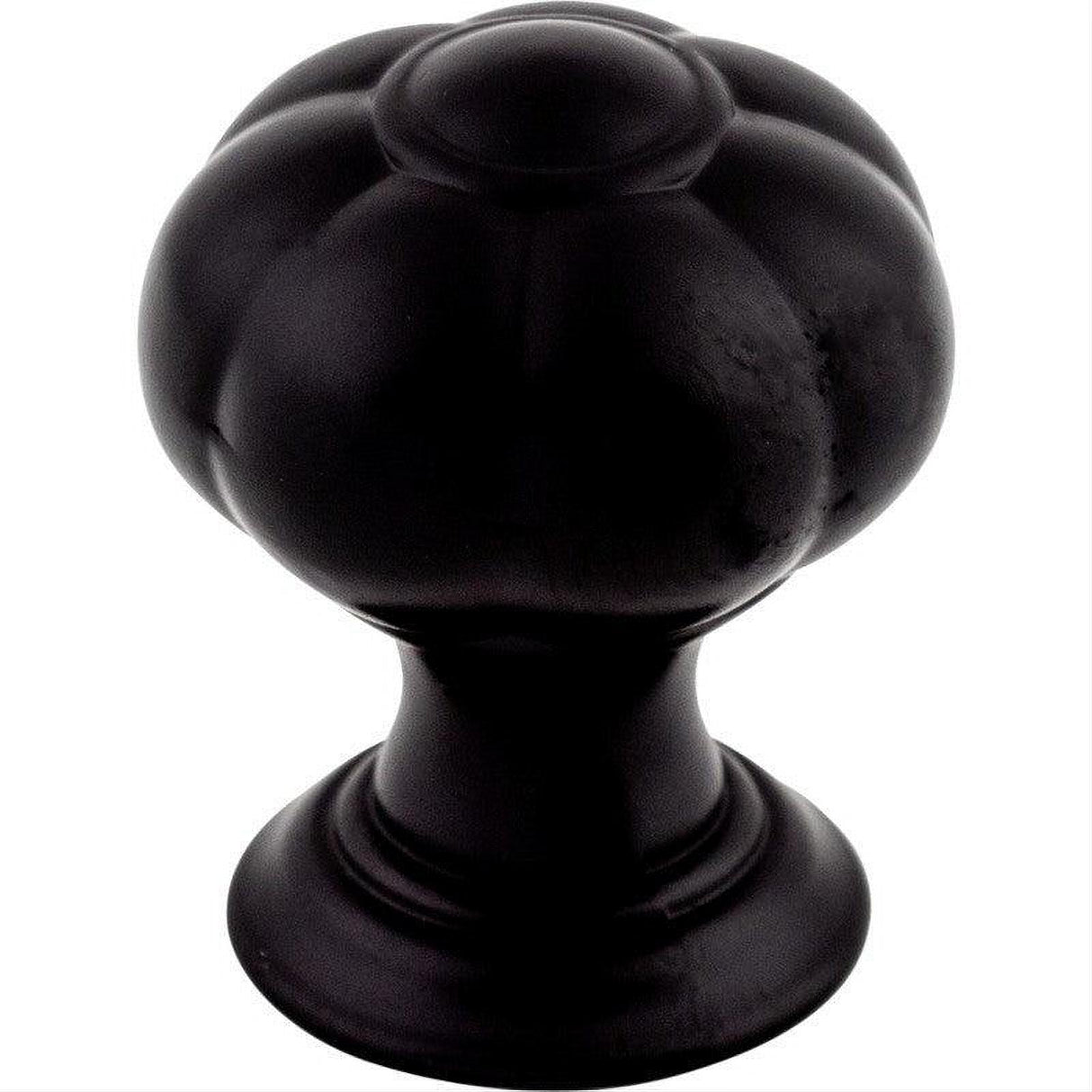 Top Knobs TK690BLK TK690 Allington 1" Diameter Mushroom Cabinet Knob Flat Black