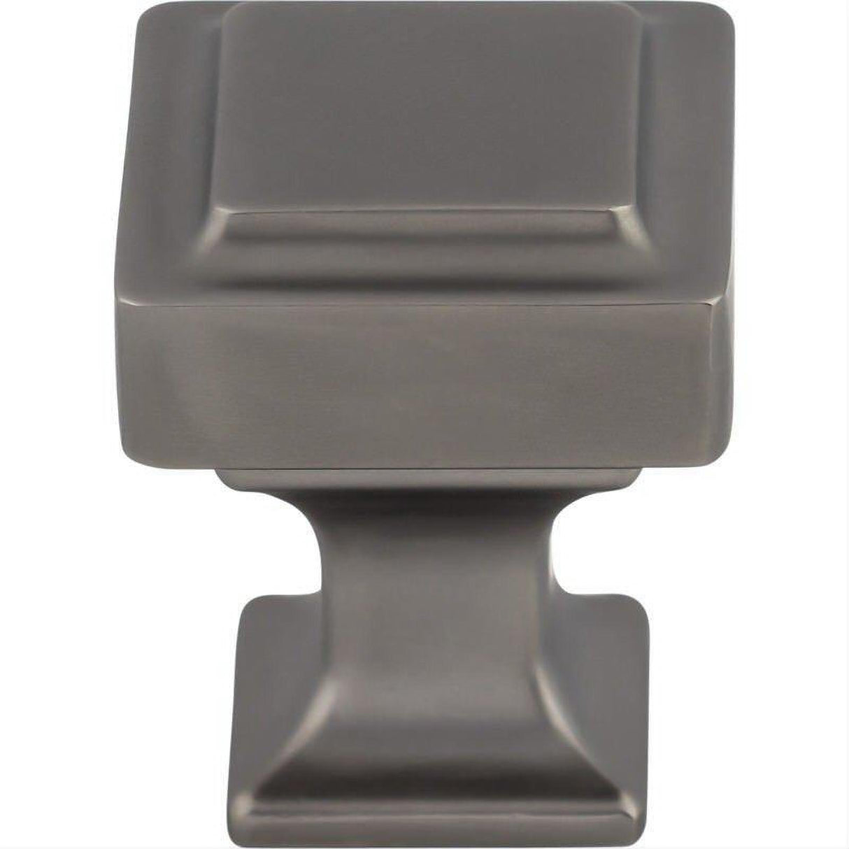 Top Knobs TK700AG TK700 Ascendra 1" Length Square Cabinet Knob Ash Gray