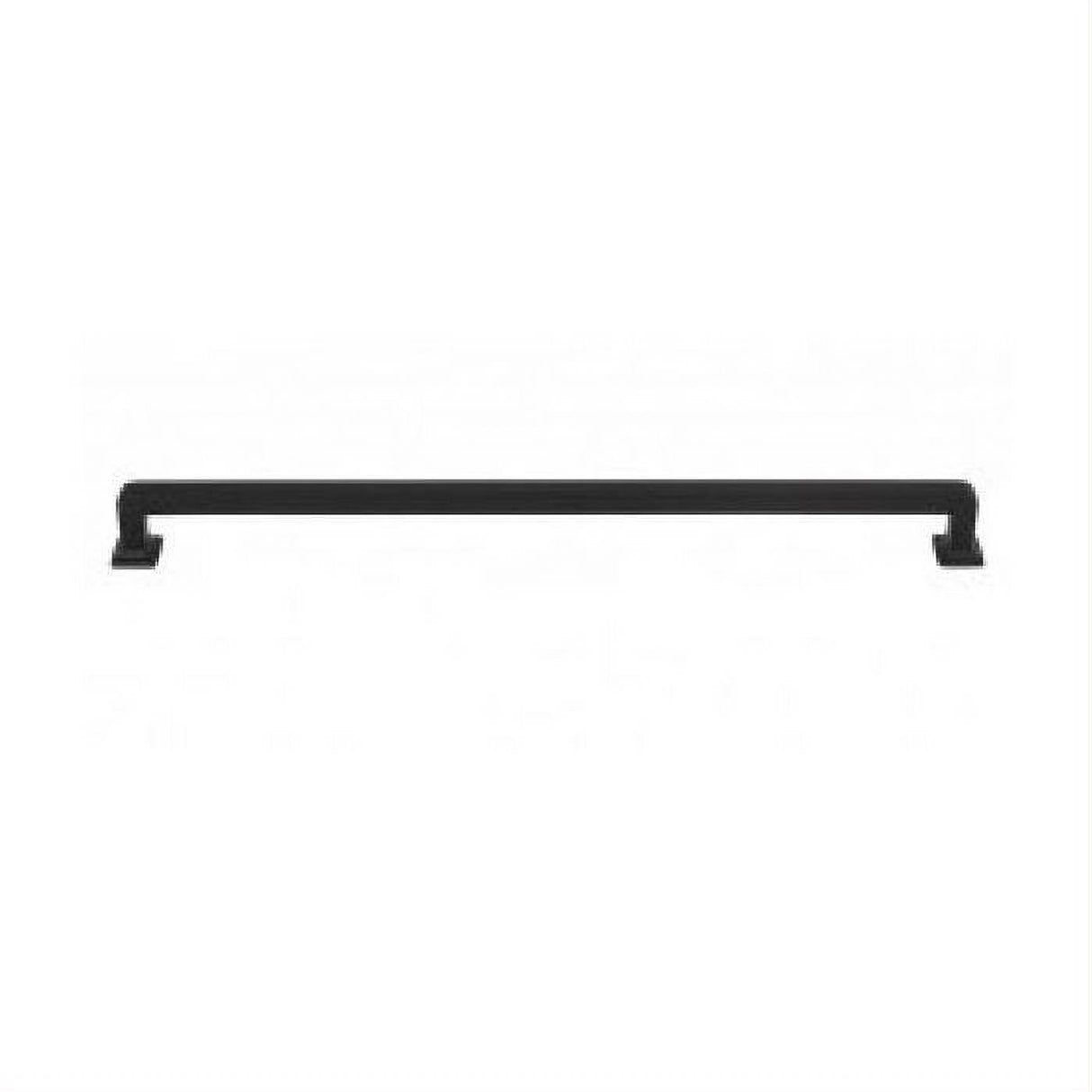 Top Knobs TK708BLK TK708 Ascendra Cabinet Pull 12" Center to Center Flat Black