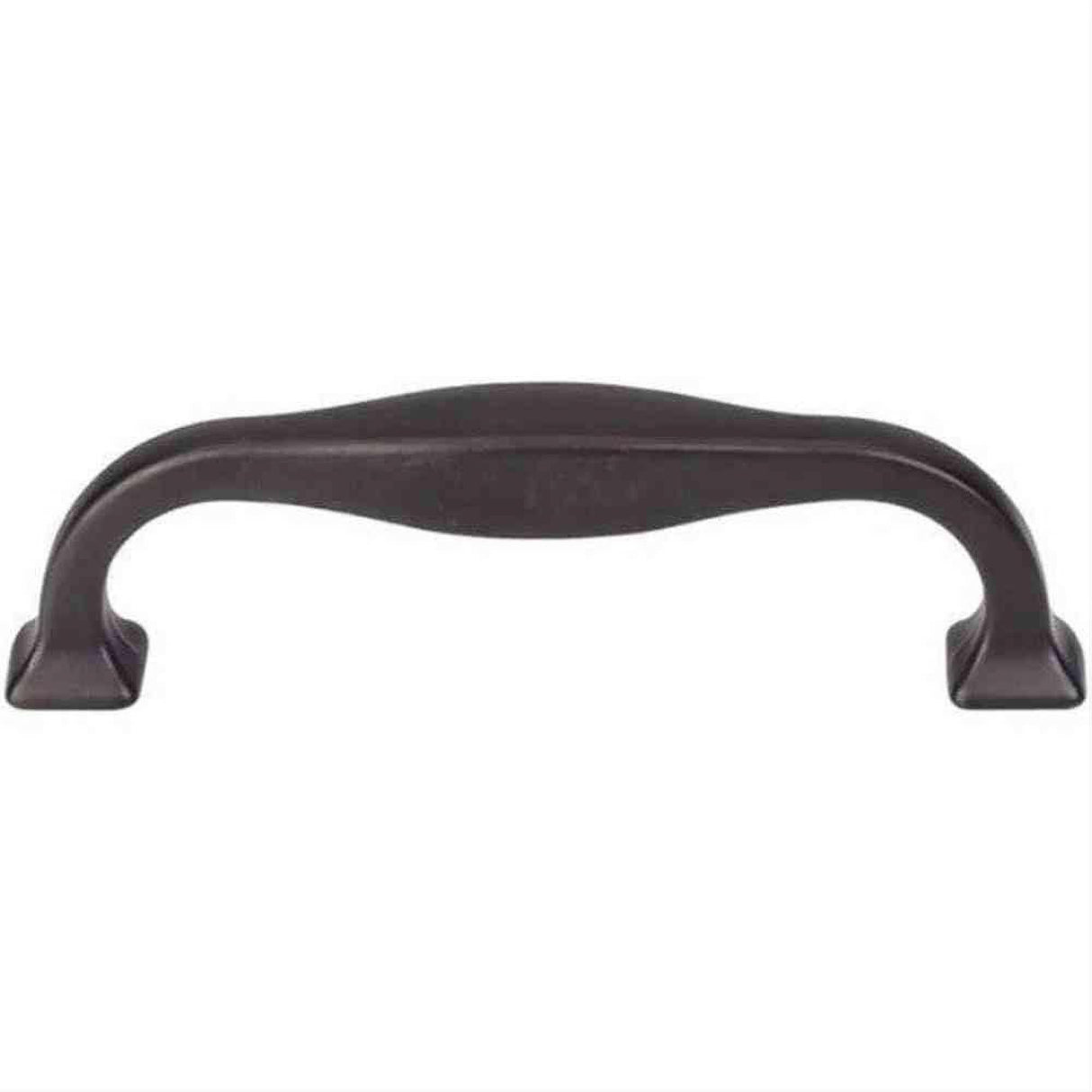 Top Knobs TK722BLK TK722 Contour Cabinet Pull 3-3/4" Center to Center Flat Black