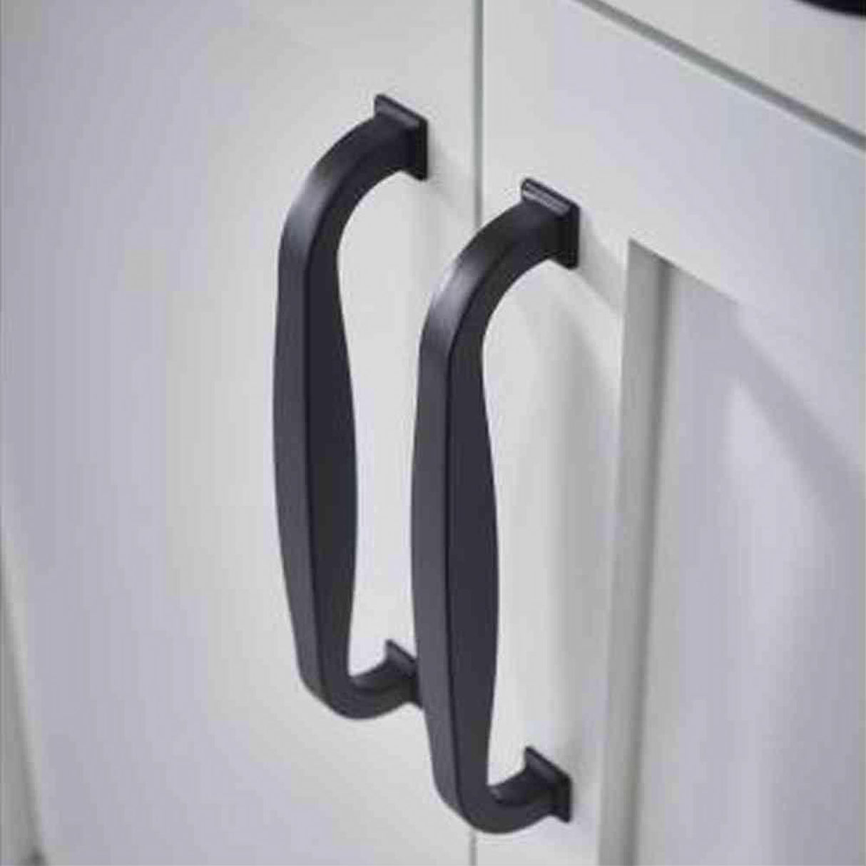 Top Knobs TK723BLK TK723 Contour Cabinet Pull 5-1/16" Center to Center Flat Black