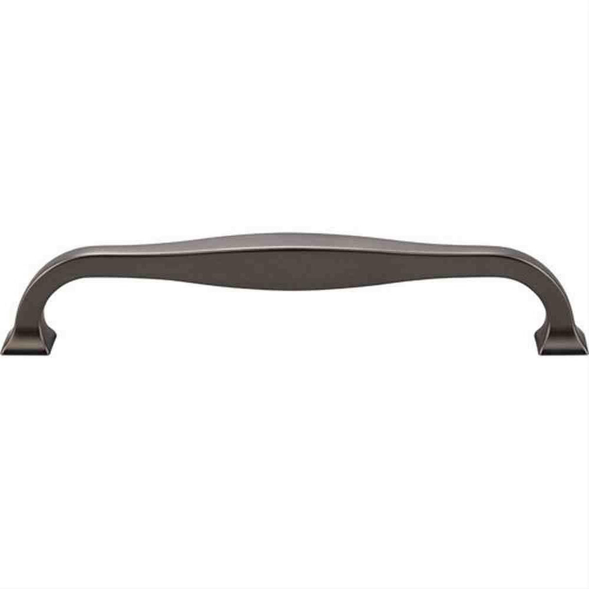 Top Knobs TK724BLK TK724 Contour Cabinet Pull 6-5/16" Center to Center Flat Black