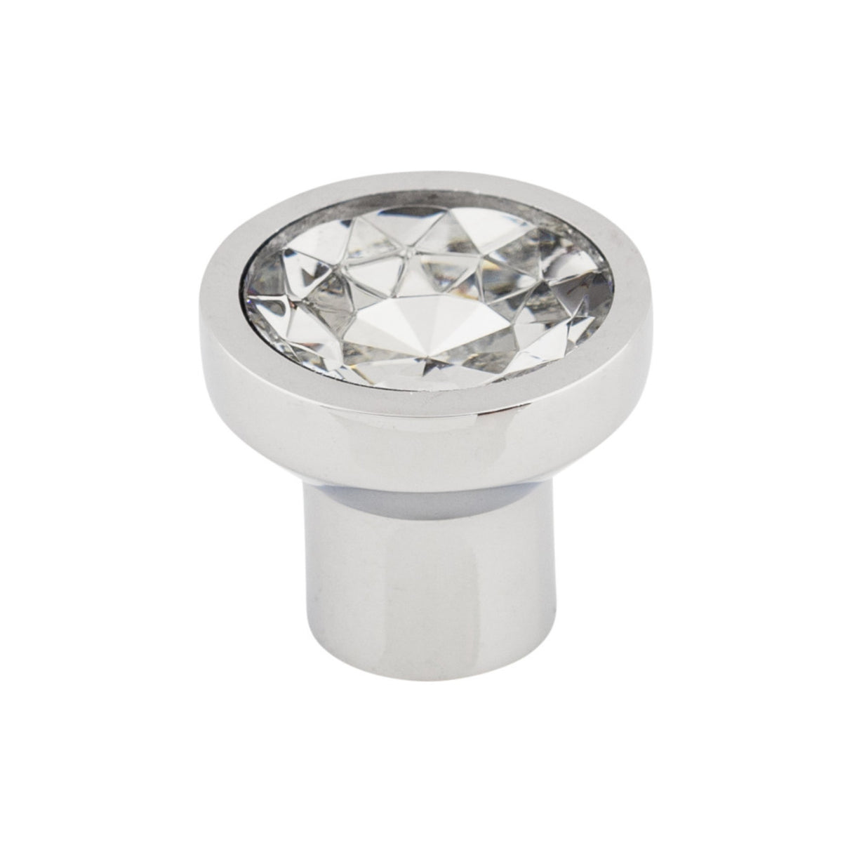 Top Knobs TK735 Wentworth Crystal 13/16" Diameter Mushroom Cabinet Knob