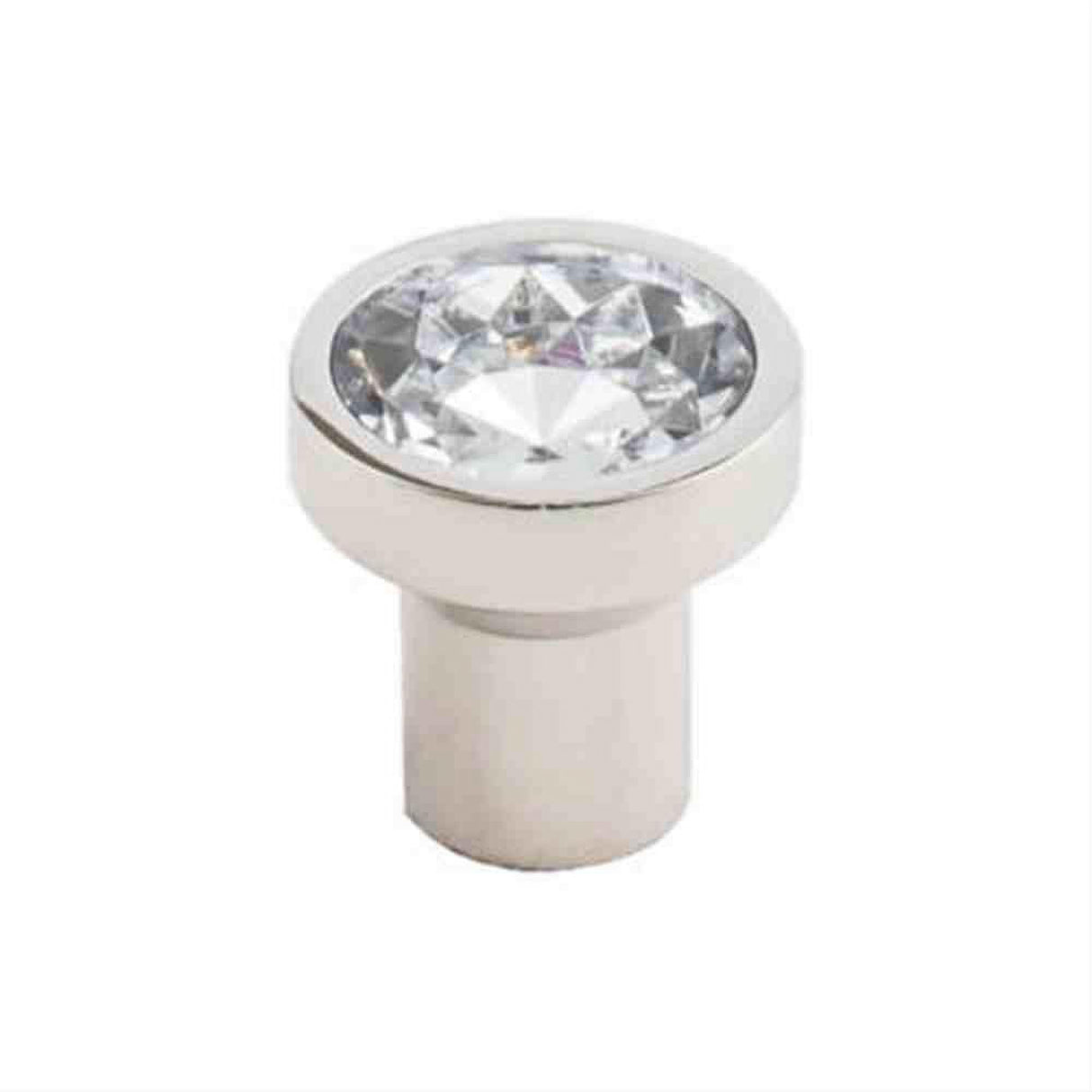 Top Knobs TK736PN TK736 Wentworth Crystal Cabinet Knob 1-1/8" Polished Nickel
