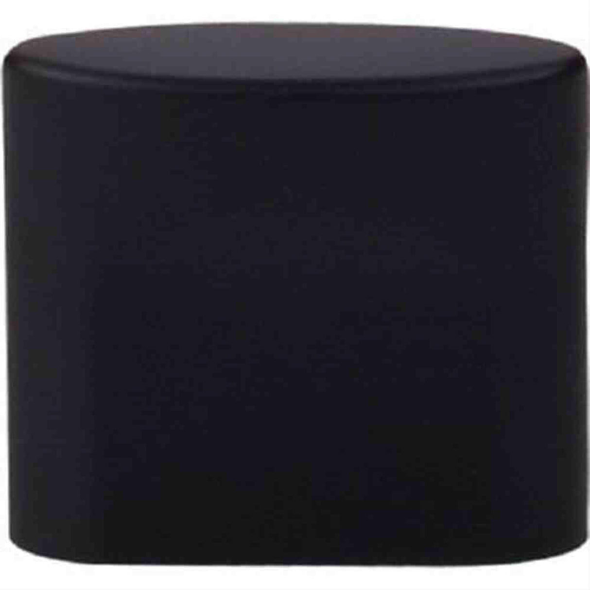 Top Knobs TK73BLK TK73 Oval Small Slot Cabinet Knob 3/4" Center to Center Flat Black