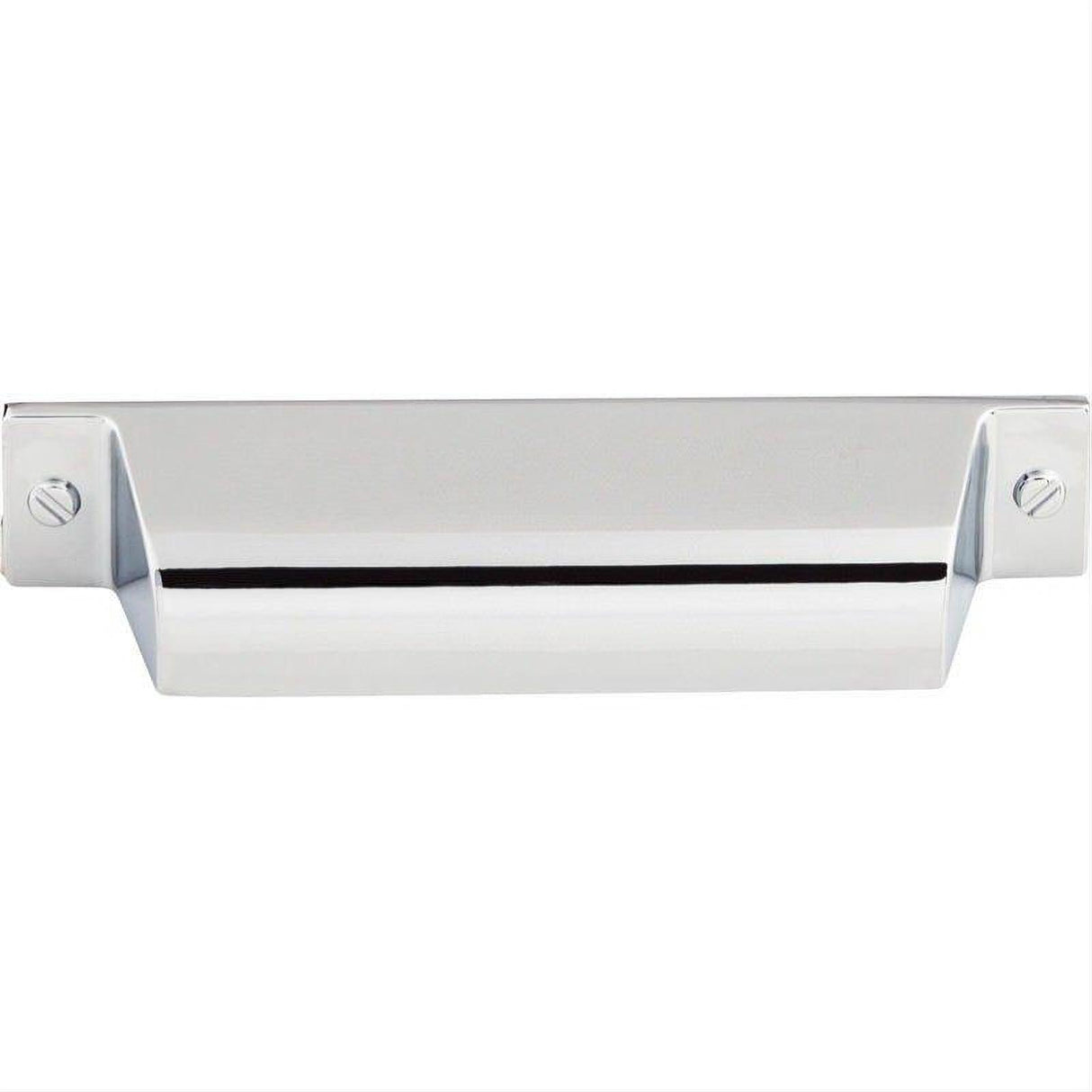 Top Knobs TK773PC TK773 Channing 3 3/4" Center to Center Cup Pull Polished Chrome