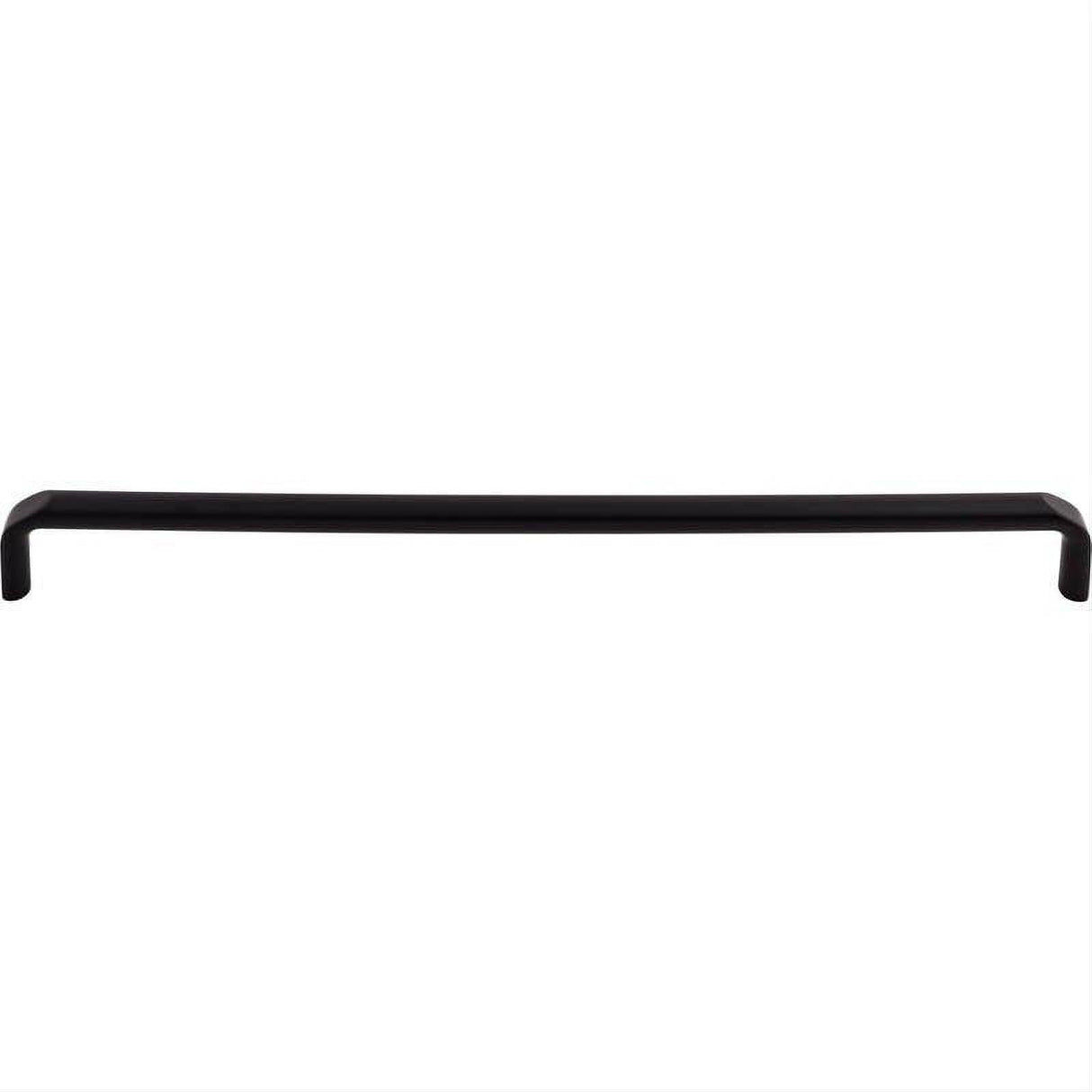 Top Knobs TK877BLK TK877 Exeter 12" Center to Center Bar Pull Flat Black