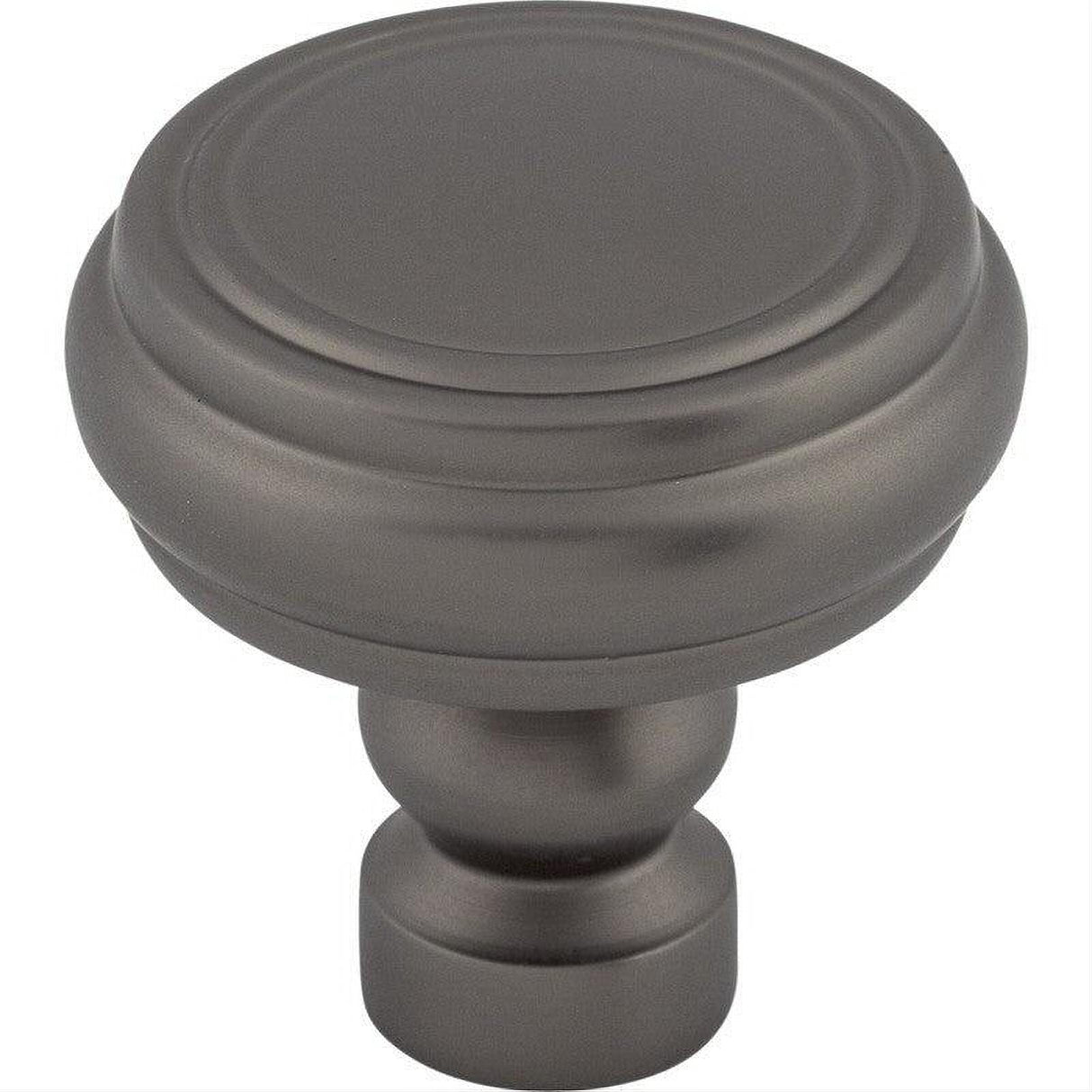 Top Knobs TK880AG TK880 Brixton Rimmed 1 1/4" Diameter Mushroom Cabinet Knob Ash Gray