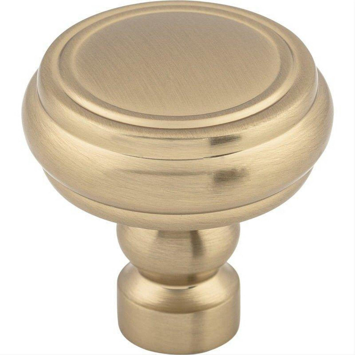 Top Knobs TK880HB TK880 Brixton Rimmed 1 1/4" Diameter Mushroom Cabinet Knob Honey Bronze