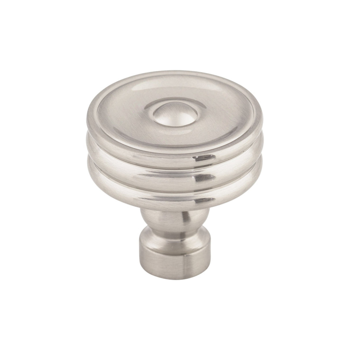 Top Knobs TK881 Brixton Ridged 1 1/4" Diameter Mushroom Cabinet Knob