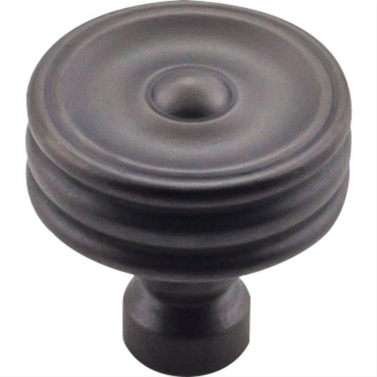 Top Knobs TK881SAB TK881 Brixton Ridged 1 1/4" Diameter Mushroom Cabinet Knob Sable