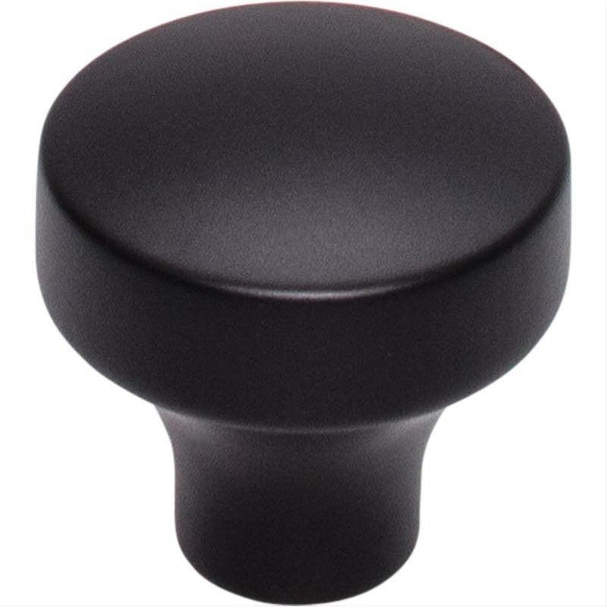 Top Knobs TK901BLK TK901 Kinney 1 1/4" Diameter Mushroom Cabinet Knob Flat Black