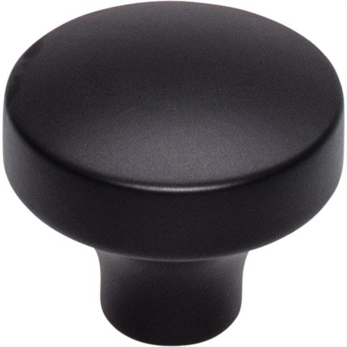 Top Knobs TK902BLK TK902 Kinney 1 1/2" Diameter Mushroom Cabinet Knob Flat Black