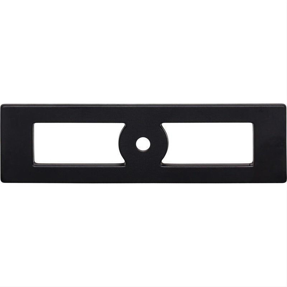 Top Knobs TK922BLK TK922 Hollin 3 3/4" Knob Backplate Flat Black