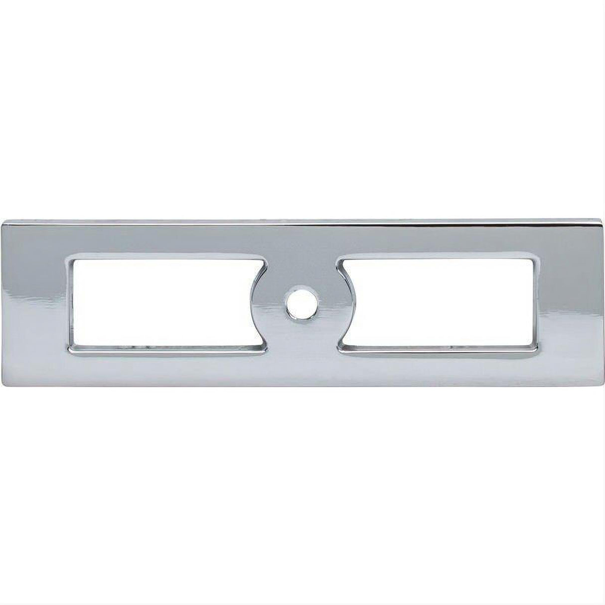 Top Knobs TK922PC TK922 Hollin 3 3/4" Knob Backplate Polished Chrome
