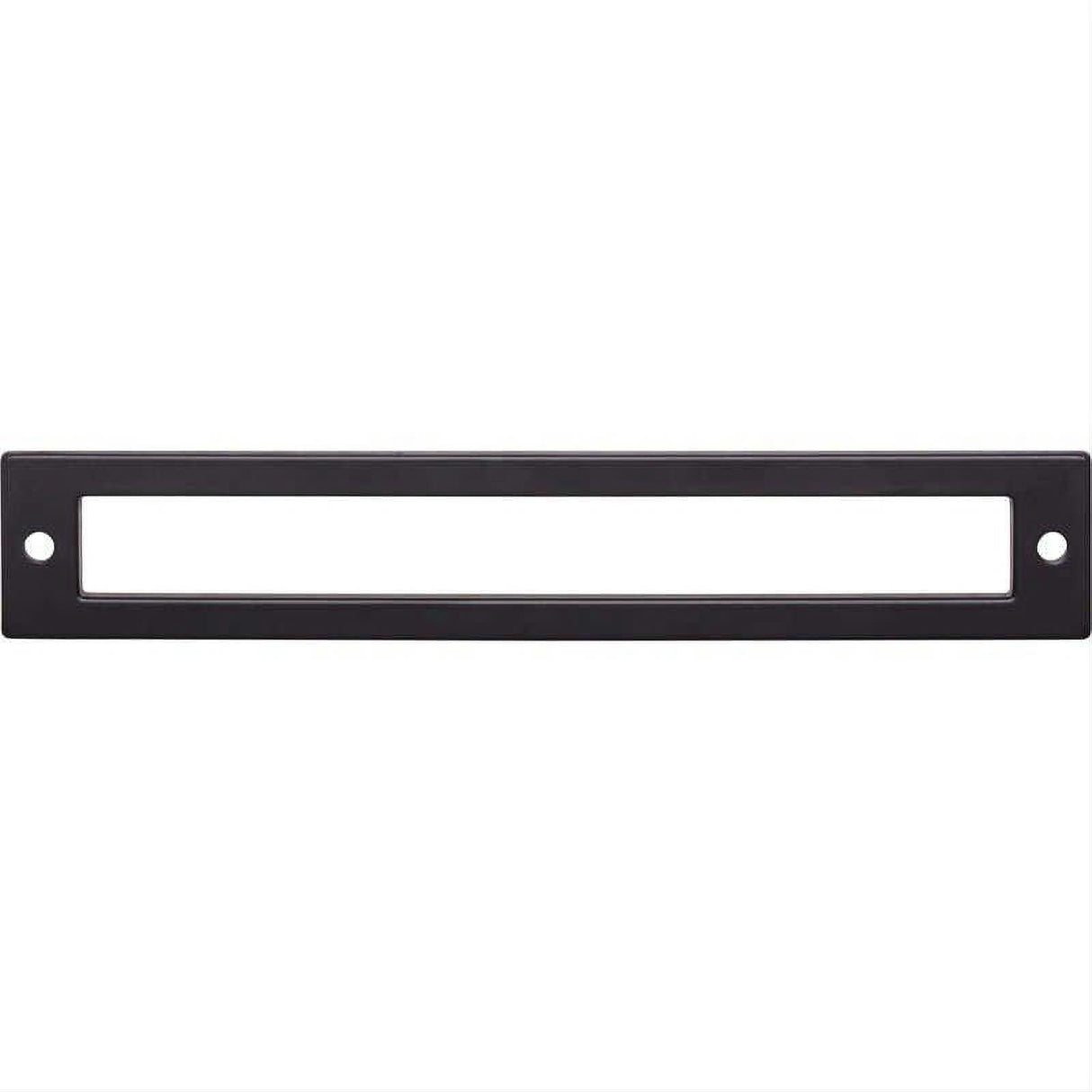 Top Knobs TK926BLK TK926 Hollin 6 5/16" Center to Center Pull Backplate Flat Black