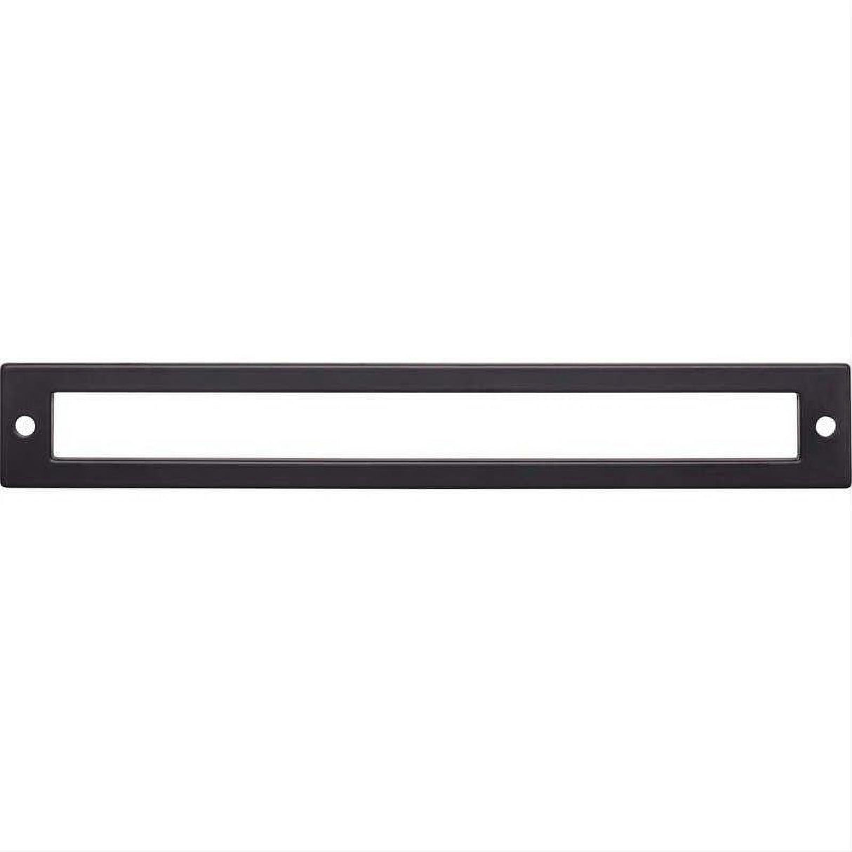 Top Knobs TK927BLK TK927 Hollin 7 9/16 " Center to Center Pull Backplate Flat Black