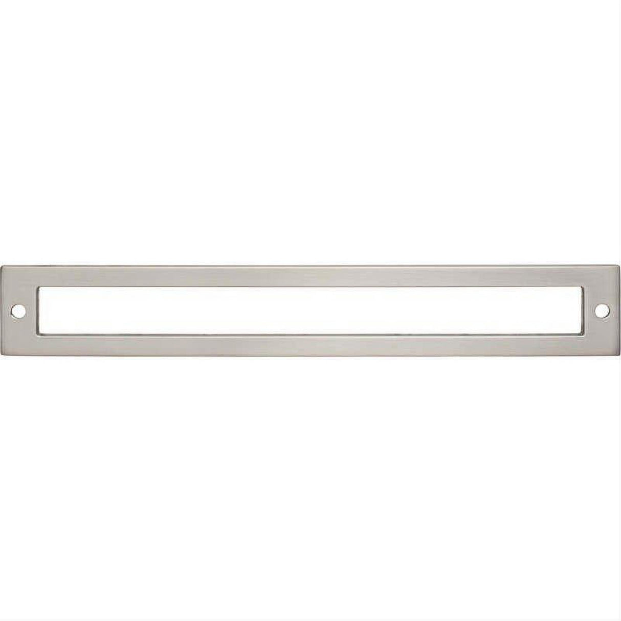 Top Knobs TK927BSN TK927 Hollin 7 9/16 " Center to Center Pull Backplate Brushed Satin Nickel