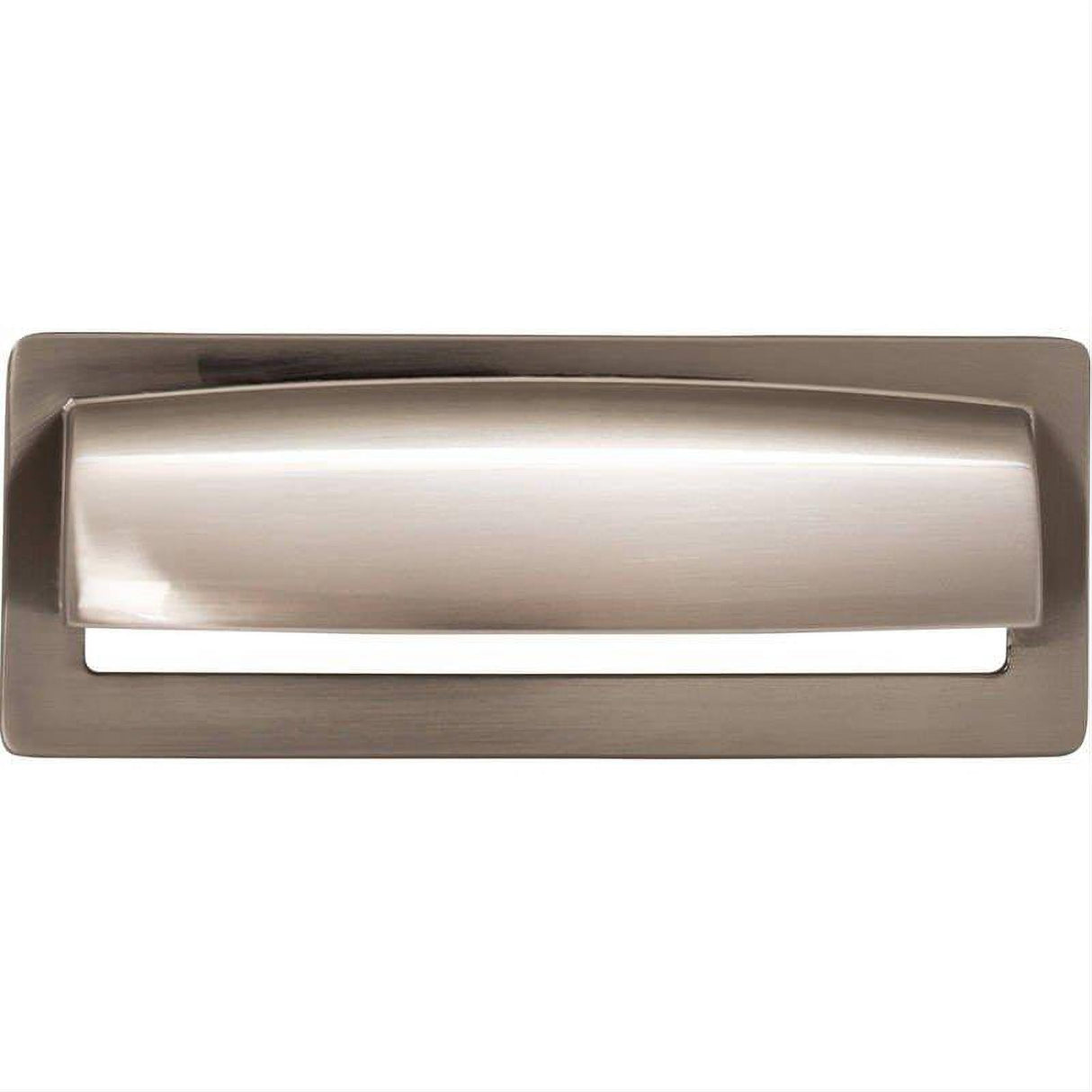 Top Knobs TK937BSN TK937 Hollin 3 3/4" Center to Center Cup Pull Brushed Satin Nickel