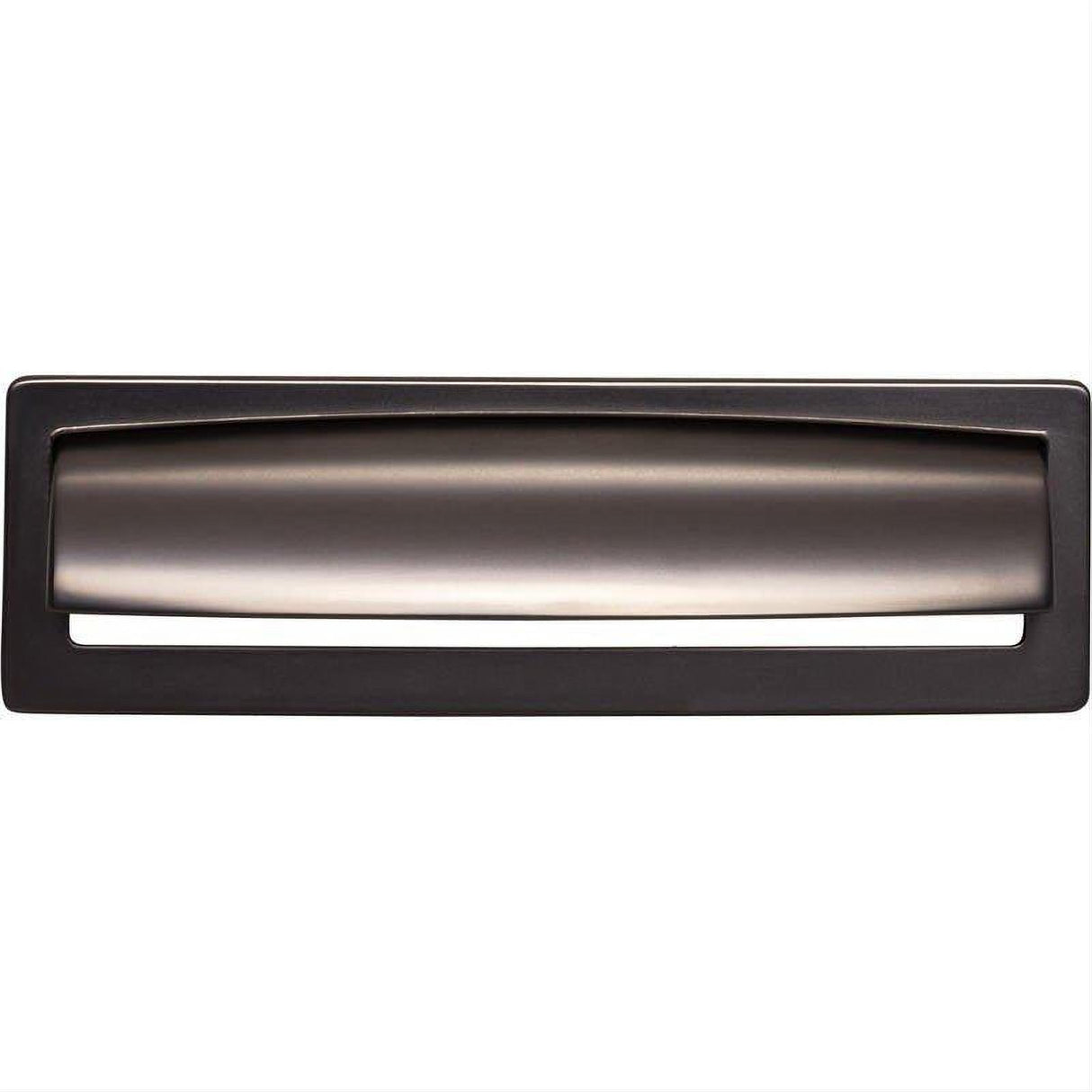 Top Knobs TK938AG TK938 Hollin 5 1/16" Center to Center Cup Pull Ash Gray