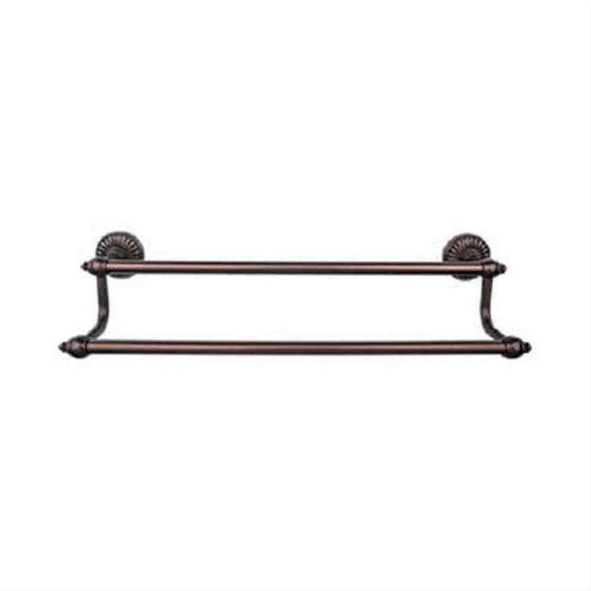 Top Knobs TUSC7ORB TUSC7 Tuscany Bath Towel Bar 18" Double Oil Rubbed Bronze