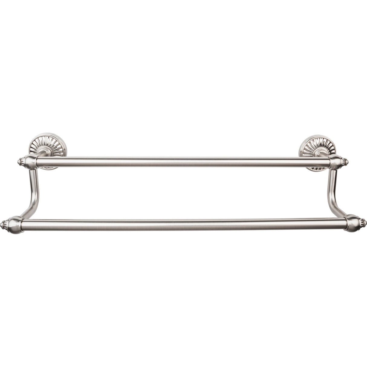 Top Knobs TUSC9BSN TOP BATH (R) Tuscany Bath Double 26 1/2" Wall Mounted Towel Bar Brushed Satin Nickel