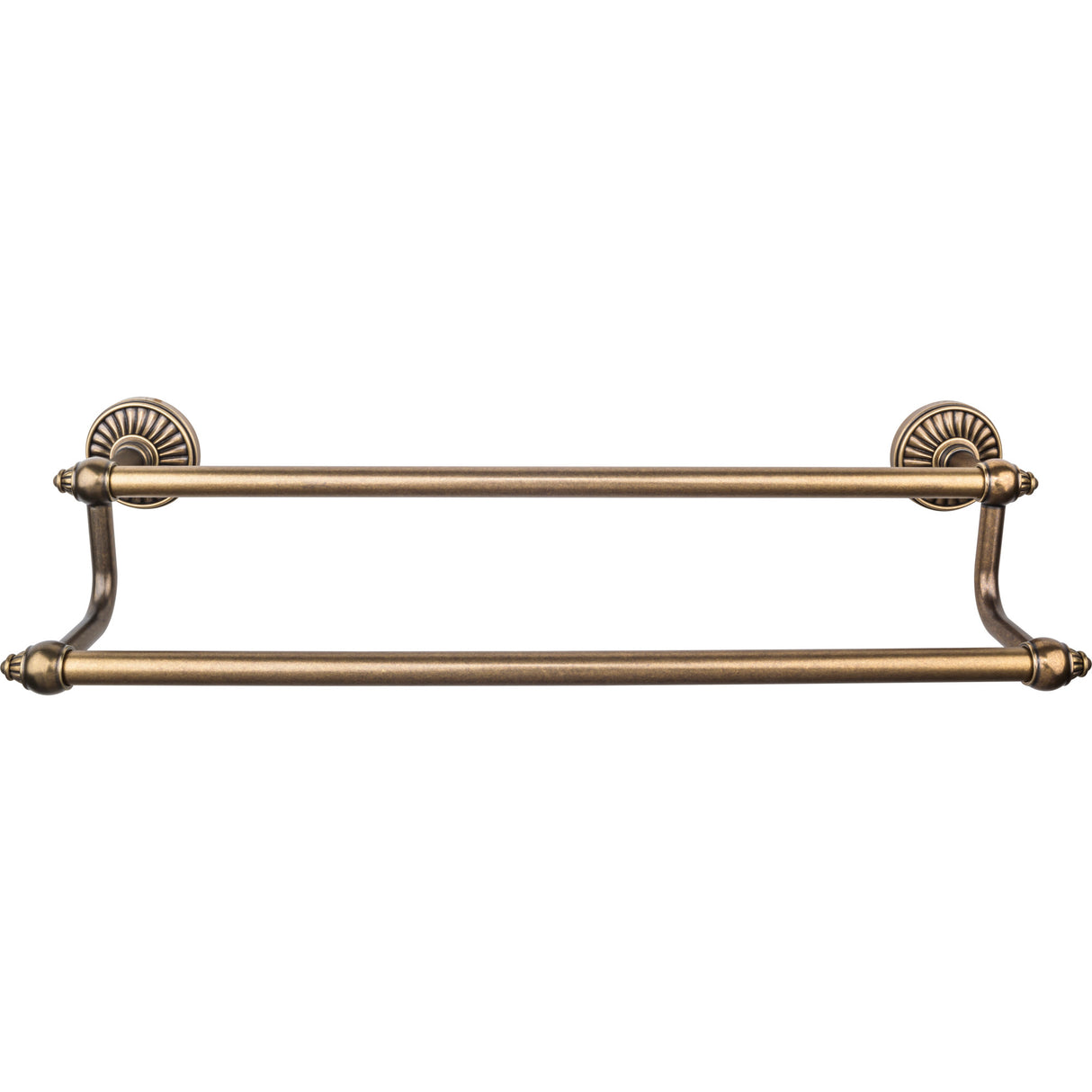 Top Knobs TUSC9GBZ TOP BATH (R) Tuscany Bath Double 26 1/2" Wall Mounted Towel Bar German Bronze