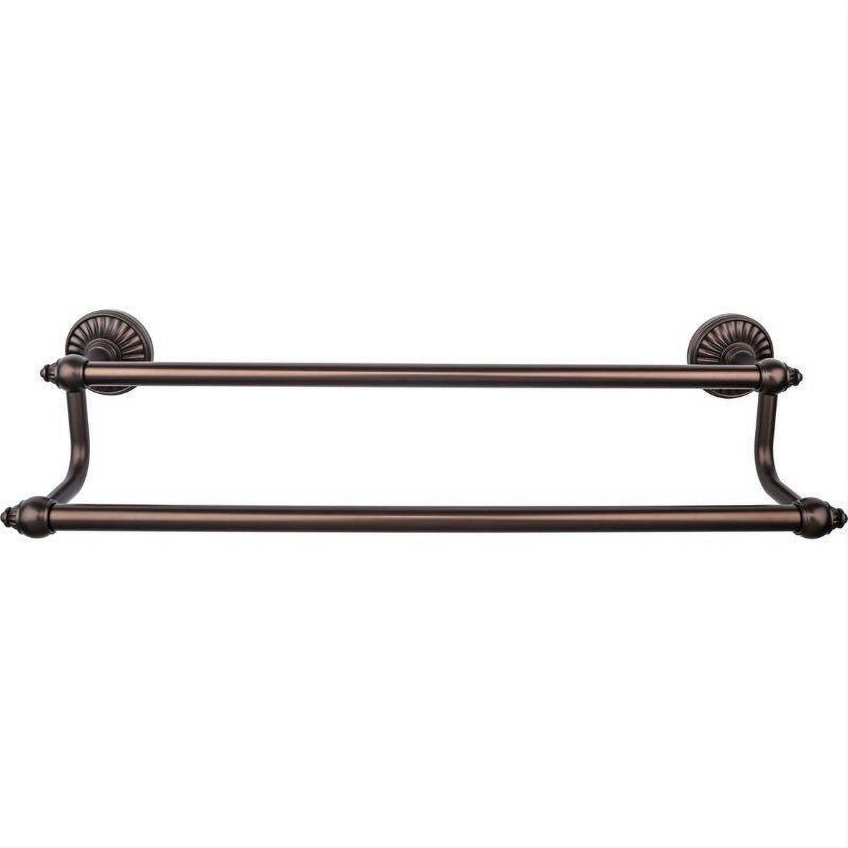 Top Knobs TUSC9ORB TUSC9 Tuscany Bath Towel Bar 24 Inch Double Antique Pewter Oil Rubbed Bronze