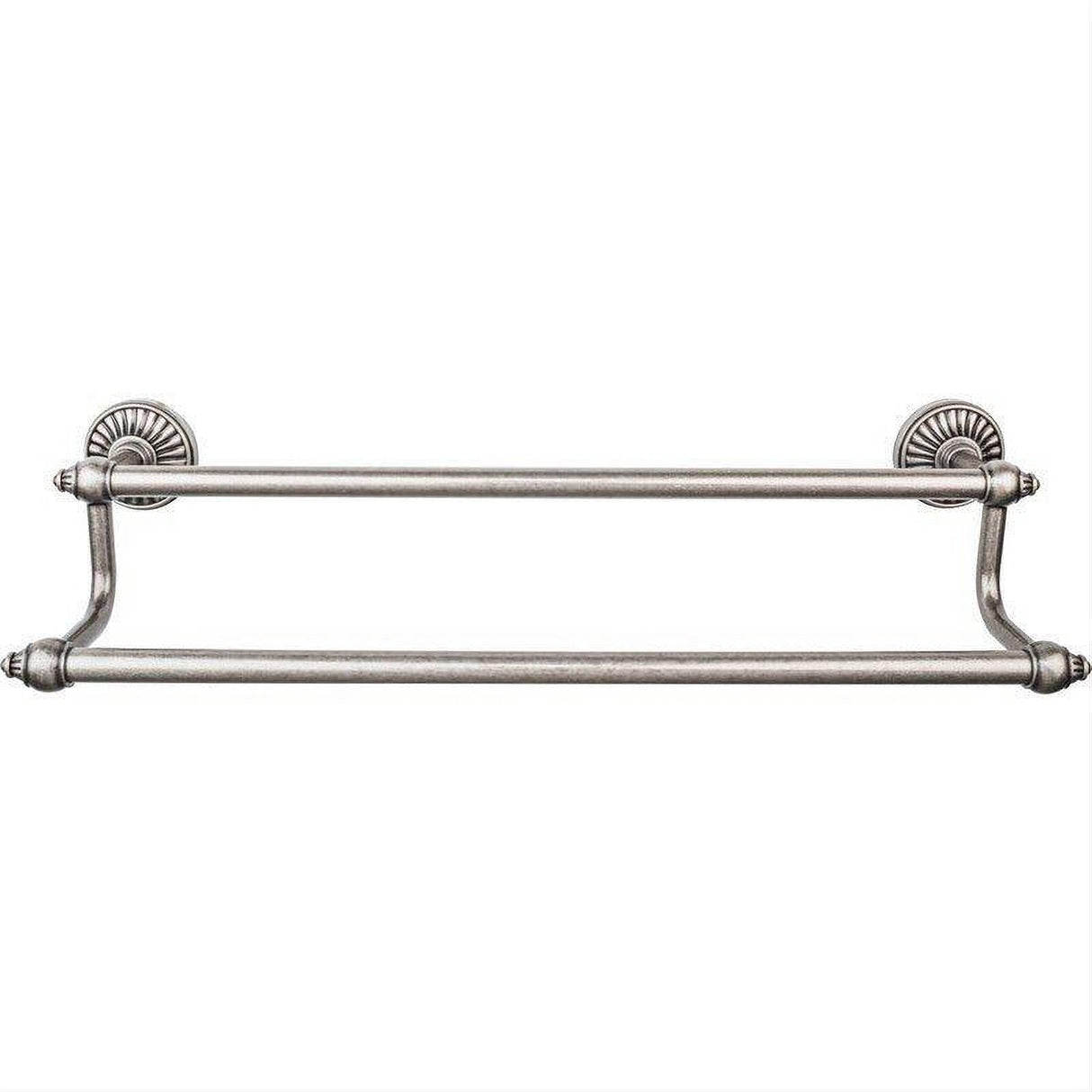 Top Knobs TUSC9PTA TUSC9 Tuscany Bath Towel Bar 24 Inch Double Antique Pewter Pewter Antique