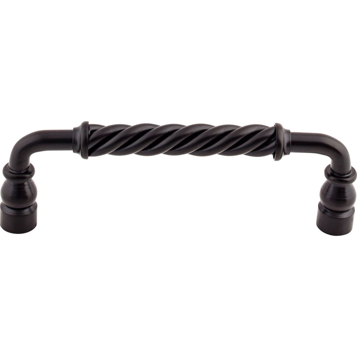 Top Knobs Twisted Bar Cabinet Pull 6" Center to Center