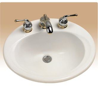 Toto LT401.4#01 cotton reliance drop in bathroom sink with 4 faucet centers