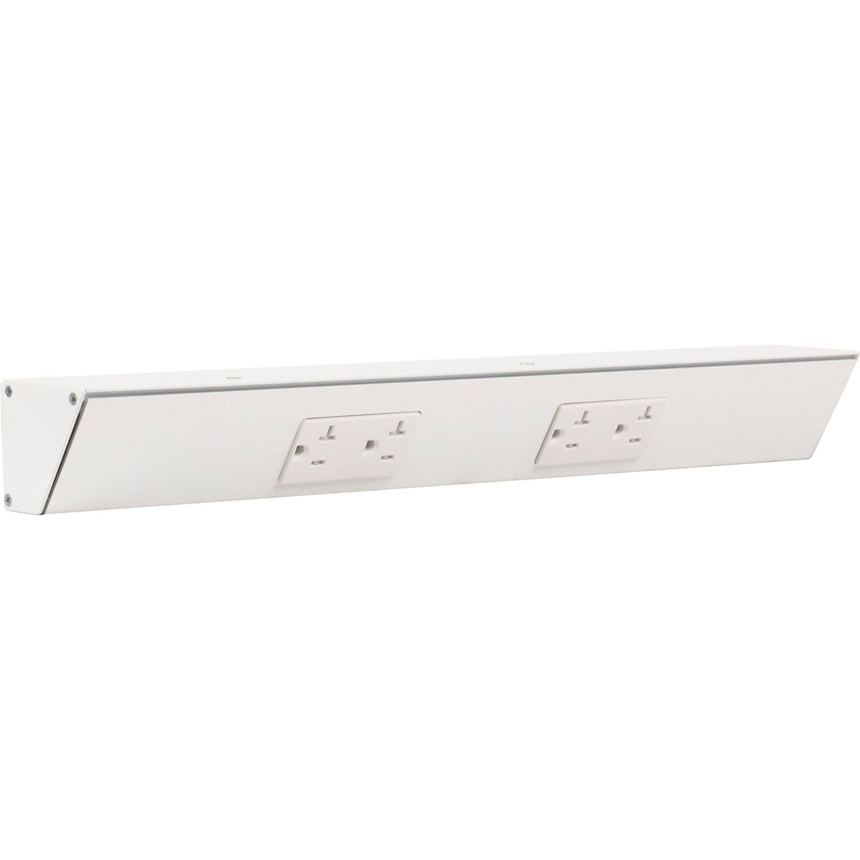 Task Lighting TR18-2WD-P-WT white angle power strip