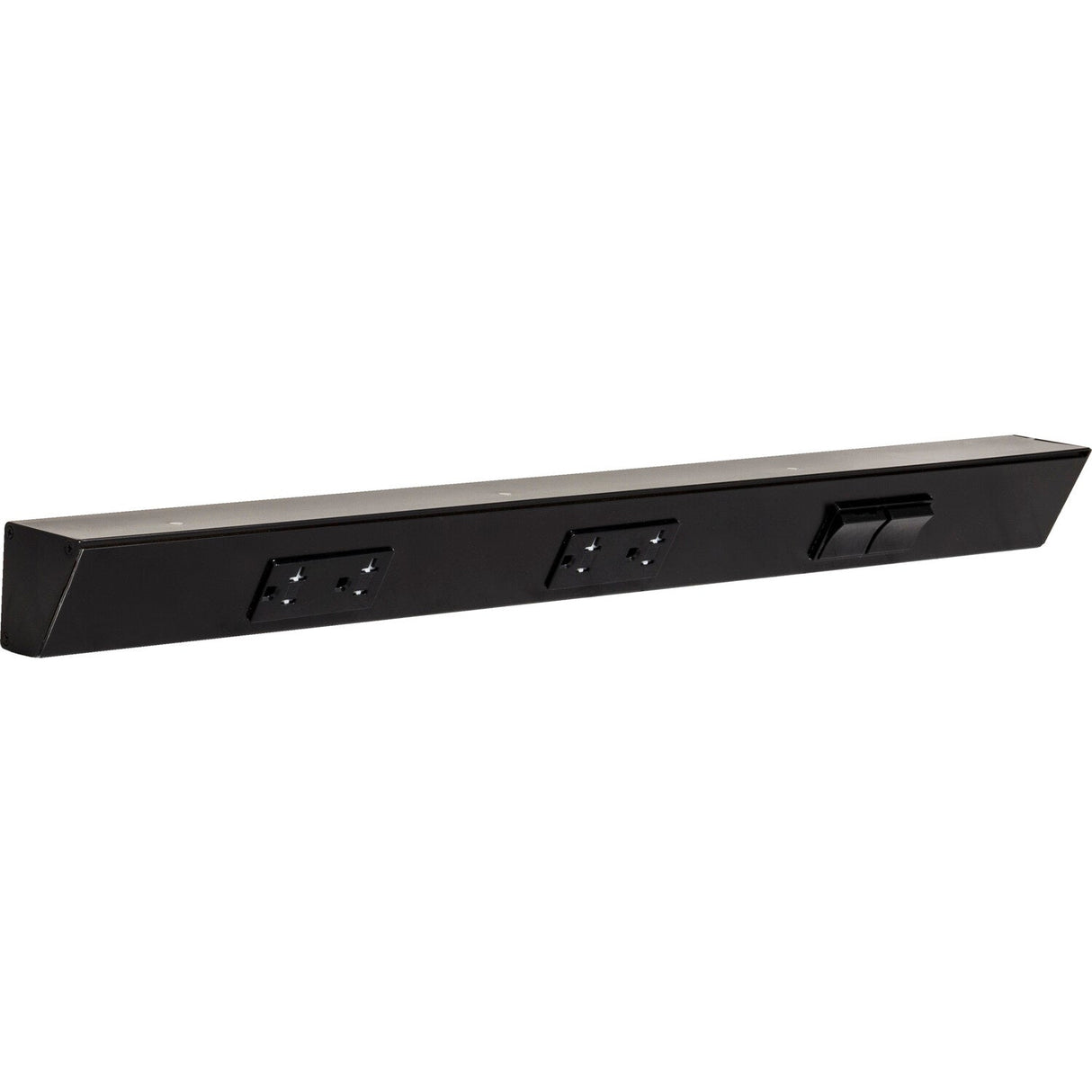 Task Lighting TRS24-3B-BK-RS black angle power strip