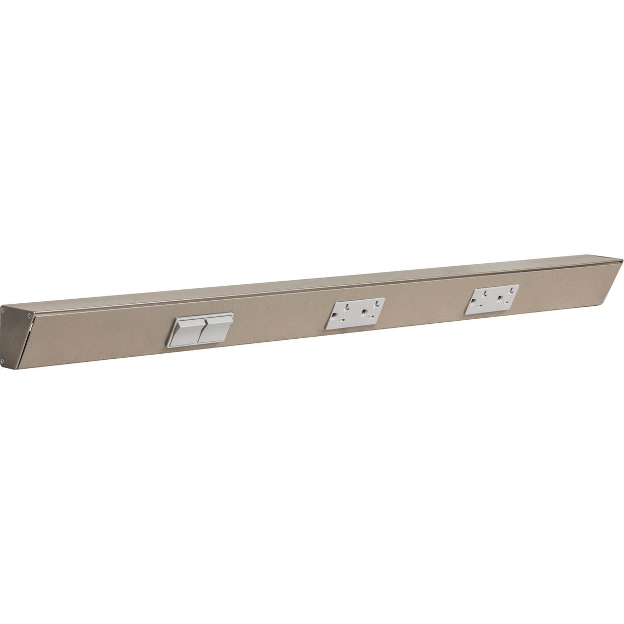Task Lighting TRS30-3G-SN-LS satin nickel angle power strip