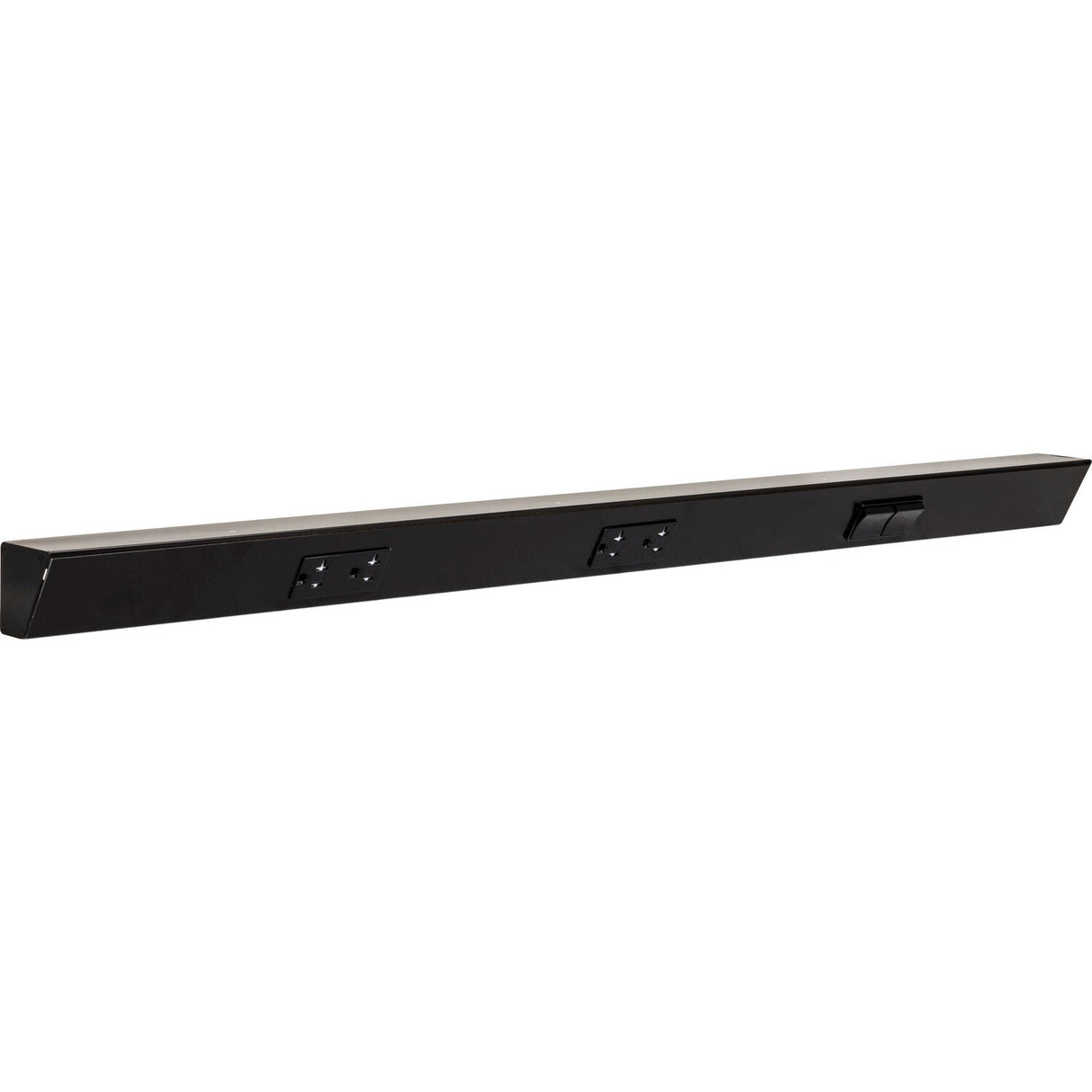 Task Lighting TRS36-3B-BK-RS black angle power strip
