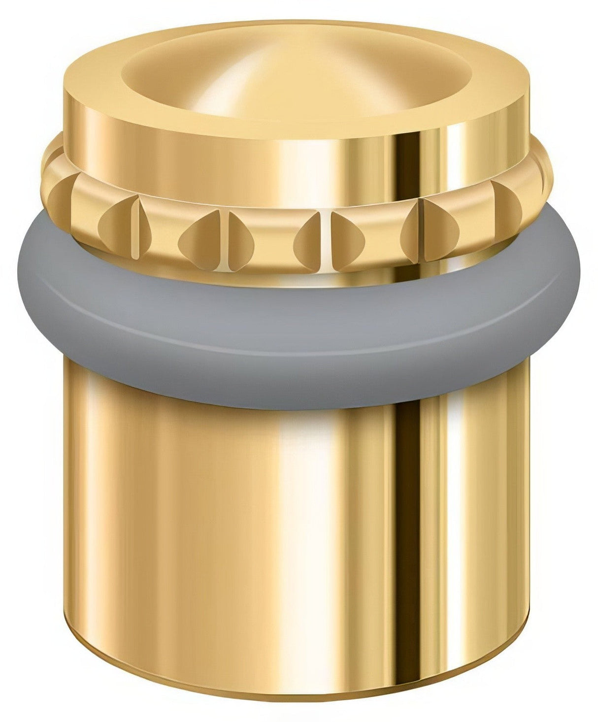 Deltana UFBP4505CR003 lifetime polished brass floor bumper