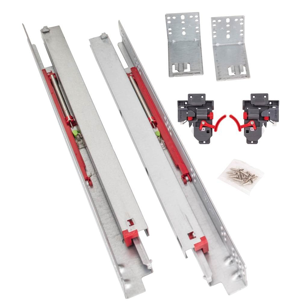 Hardware Resources USE58-21-4W 21" Standard Duty 100 lb Soft-Close for 1/2" and 5/8" Material With 2-Way Clip